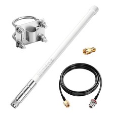Waterproof 5.8dBi Meshtastic Lora 915MHz Fiberglass Antenna with 20Ft Extensi... picture