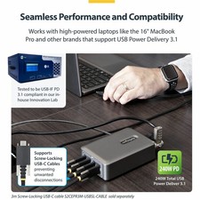 STARTECH 424DNA-USB-C-CHARGER 4-PORT MULTI-DEVICE USB-C CHARGER, 240W TOTAL, S picture