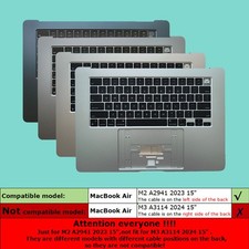 NEW Gray Starlight Midnight Top Case For MacBook Air 15