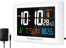 Digital Atomic Alarm Clocks for Bedrooms Battery Backup picture