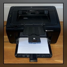 HP LaserJet Pro P1102w Monochrome Laser Wireless USB Printer + Toner + Cables picture