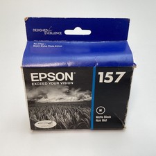 Epson 157 T157820 Matte Black Ink Cartridge Exp 08/2017 Stylus Photo R3000 picture