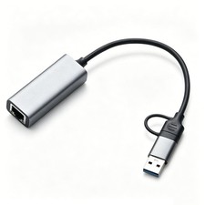 USB C to Ethernet Adapter 2.5Gbps for Ultra-Thin Laptop, RTL8156B, Plug & Play picture