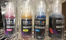 Compatible Refill Ink Bottle Replacement for Epson 502 T502 522 T522 High Yield  picture