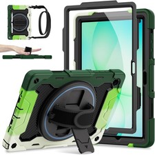 Rugged Case for Galaxy Tab A11+/A9+ with Screen Protector and 360 Rotating Stand picture