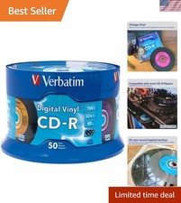 High-Quality 52X CD-R Spindle: 50 Color-Coded 700MB Discs for Creative Projects picture