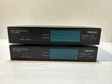 Lot Of 2 TRENDnet TPE-TG80g/A H/W:V4.1R 8-Port Gigabit Switch/No Ac Adapter picture