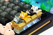 Cute Cat Keycaps Handmade SA and OEM Keycaps, Kitty Resin Artisan Keycap picture