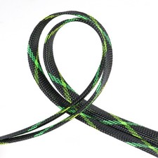Expandable Braided Cable Sleeve 33ft - Pet-Proof Wire Loom for Automotive & PC, picture