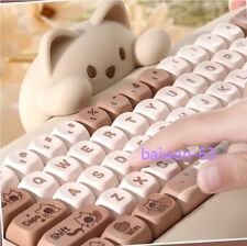 Cat Silicone Mechanical Cute RGB Three-mode Customized Bluetooth Keyboard 68 Key picture