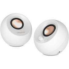 Creative Pebble Pro 2.0 Portable Bluetooth Speaker System, White 51MF1710AA003 picture