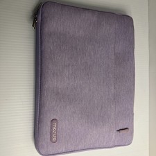 MOSISO Purple Polyester Padded Zipper Laptop Sleeve Case Solid 13 in picture