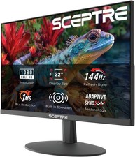 22 Inch Gaming Monitor, FHD 1080p, 144Hz, HDMI, DisplayPort, Speakers picture