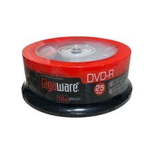 25-Pack Spindle Gigaware DVD-R 120Min VIDEO 4.7GB DATA 16X Speed Blank Discs NEW picture
