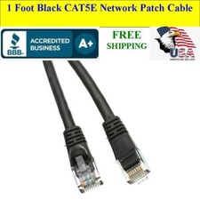 1 Ft Cat5e Ethernet Network Computer Patch Cable for PC, XBOX, PS3, PS4 picture
