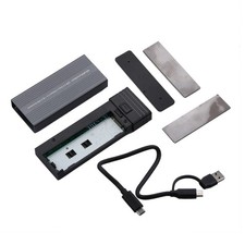 10Gbps Mobile External SSD Adapter Case Supports M.2 NVMe&M.2 SATA PCIe SSD picture
