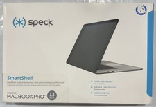 Speck SeeThru Case Macbook Pro 13 Inch Nickel Grey Rubber Feet picture