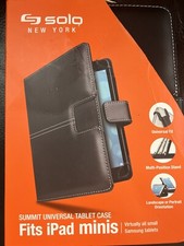 Solo Velocity UNIVERSAL TABLET CASE *BLACK Fits iPad Minis|Small Samsung Tablets picture