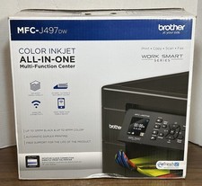 Brother MFC-J497DW Wireless All-In-One Color Inkjet Printer Fully Tested picture