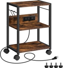 Industrial Printer Cart 3-Tier Mobile Printer Stand Rolling Cart picture