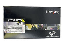Lexmark Toner Cartridge C736H4YG Yellow for Lexmark C736 X736 X738 picture