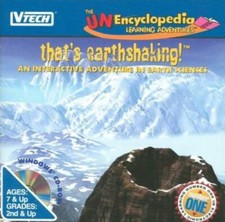 Unencyclopedia Learning Adventures: That's Earthshaking PC CD earth science game picture