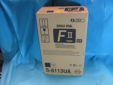 Riso Ink S-8113U Cart, F Ii Type, F/Ez220/Rz590, 2/Pk, Black (RSGS8113U) - NEW picture