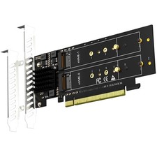Quad M.2 NVMe PCIe 4.0 X16 Adapter - 4-Slot Setup picture