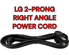 LG 2-PRONG RIGHT ANGLE POWER CORD OEM picture