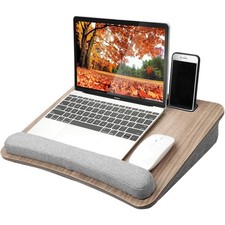 Portable Lap Laptop Desk with Pillow Cushion, Fits up to 15.6 inch Laptop, wi... picture