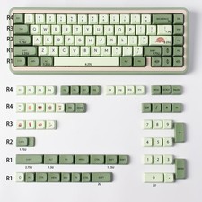 124 Keys Matcha Green Dye Sub PBT Keycap Set XDA Profile Fits Cherry MX Key picture
