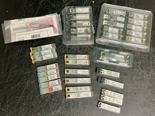 Lot of 36 Assorted Transceivers | Brocade Cisco Finisar Menara Pantech Etc. picture
