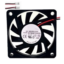 Cooling Fan For DELTA EFB0612HHA-8E88 60*60*10MM DC12V 0.25A 2lines New picture