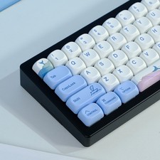 MOA KOA 135-Key PBT Keycap Set Dye-Sub Cherry MX Mechanical Keyboard Blue picture