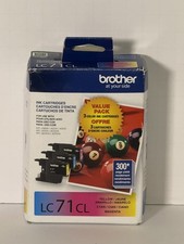 Genuine Brother LC71CL (LC713PKS) Ink Cartridge Magenta Cyan Yellow Exp 01/2027 picture
