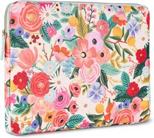 Sleeve for 12-14 Inch MacBook Pro/Air - Protective with Padded Exterior, Floral picture
