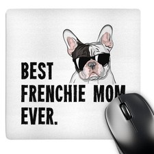 3dRose, Best Frenchie Mom Ever Funny French Bulldog, Mouse Pad picture