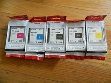 2026 GENUINE SET 5 CANON PFI-120MBK CYMK 130ml Ink Tanks GP-200/300 TM-205/305 picture