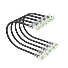 Cat 6 Patch Cables 1 Feet , Slim Cat6A Ethernet Patch Cable 10Gbps 550Mhz, UTP picture