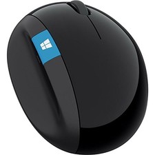 Microsoft Sculpt Ergonomic Mouse L6V-00001 Black USB Optical PC Laptop picture