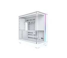 MONTECH KING45W CS-K45W6 ATX Mid Tower PC Case Curved Panoramic Glass White picture