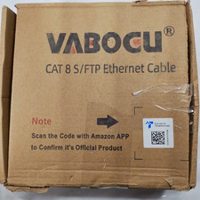 Vabogu Cat 8 Ethernet Cable, 100ft, 2000 MHz 40 GBit/s High Speed Network Cable. picture