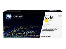 New Open Box HP 651A Yellow LaserJet Toner Cartridge, CE342AC picture
