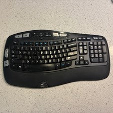 Logitech K350 Comfort Wave Ergonomic Wireless Keyboard Tested NO USB Dongle picture
