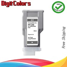 PFI206 Gray Ink Tank Cartridge For Canon IPF 6400s 6400 6450 PFI206GY picture
