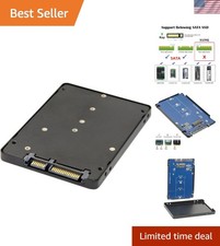B+M Key Socket 2 M.2 NGFF SATA SSD to 2.5 SATA Adapter Card Adapter with Blac... picture