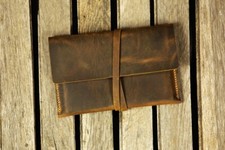 Personalized distressed leather case cover for new Kindle Paperwhite 12th 11th picture