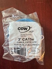 5-Pack CDW 3' Category 5e UTP Ethernet Patch Cable in Blue Part: A3L781-02BL-CDW picture