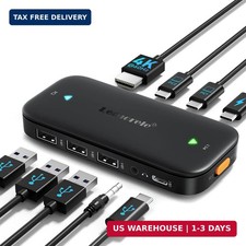Lemorele USB-C KVM Switch for 2 USB-C DP Alt Mode Devices picture