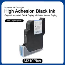 3pcs 25.4mm universal black ink cartridge 90ML high adhesion and fast drying picture